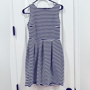 Black and white stripe dress